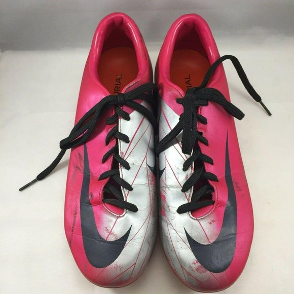 Nike Shoe Soccer Mercurial Miracle FG Mens 6 Cherry/Obsidian/Silver (Pink/Grey) main image 7